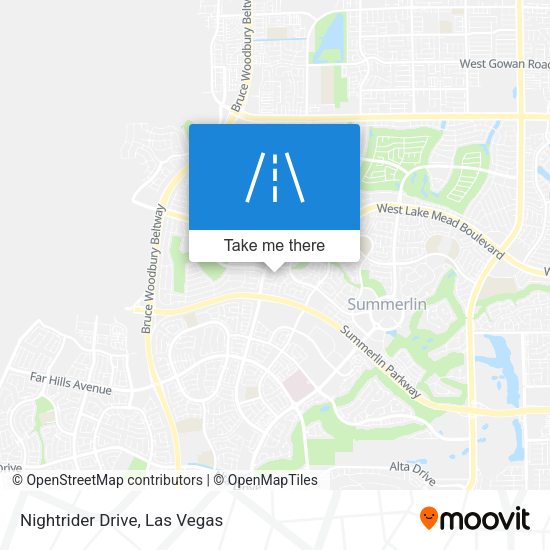Nightrider Drive map