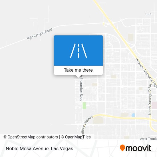 Noble Mesa Avenue map