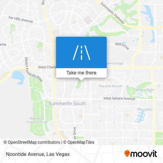 Mapa de Noontide Avenue