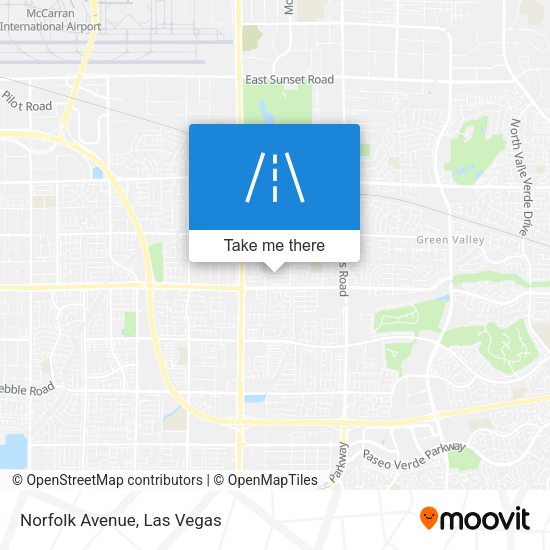 Mapa de Norfolk Avenue