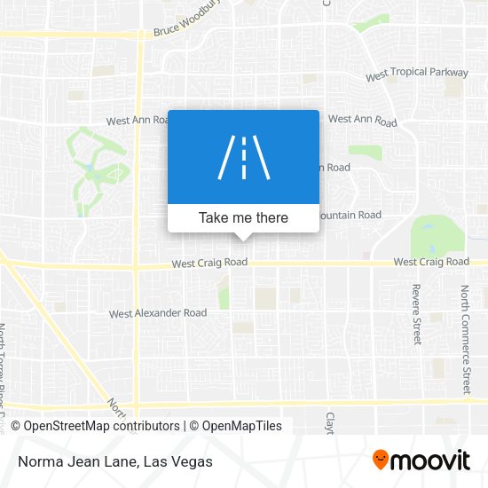 Mapa de Norma Jean Lane