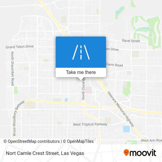 Nort Camle Crest Street map