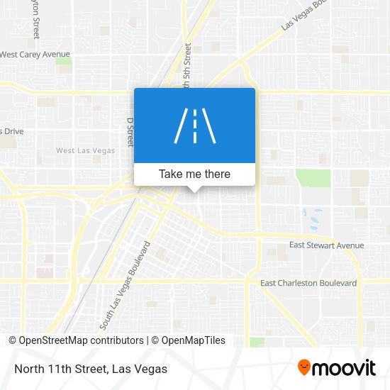North 11th Street map