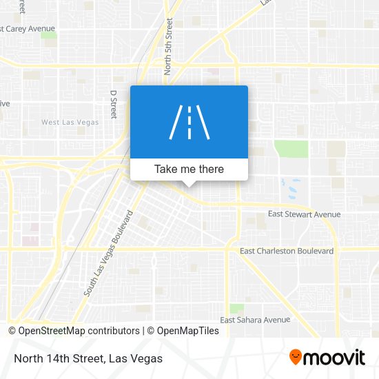Mapa de North 14th Street