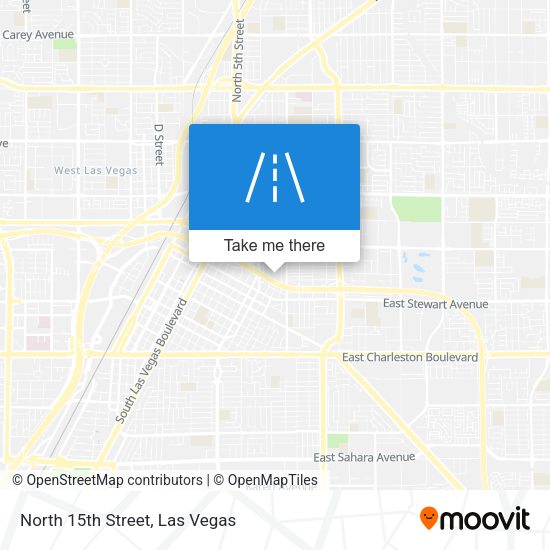 North 15th Street map