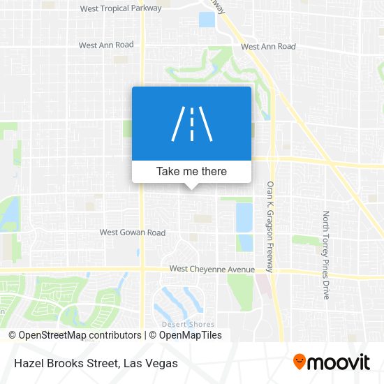 Hazel Brooks Street map