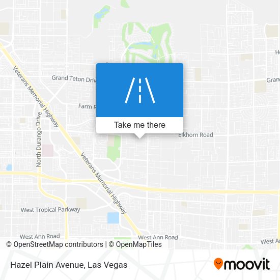Mapa de Hazel Plain Avenue