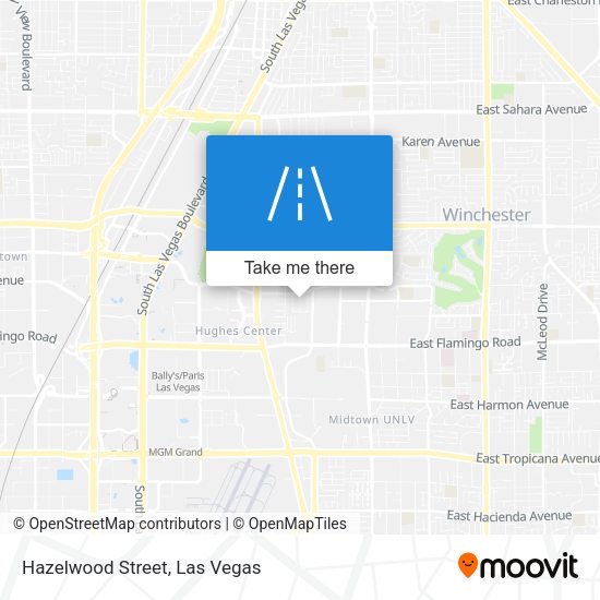 Hazelwood Street map