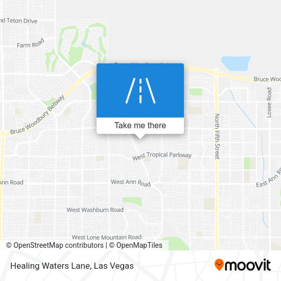Healing Waters Lane map