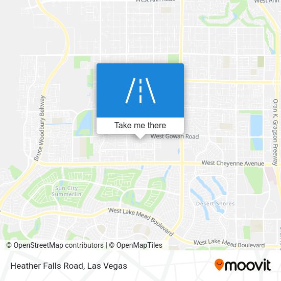 Mapa de Heather Falls Road