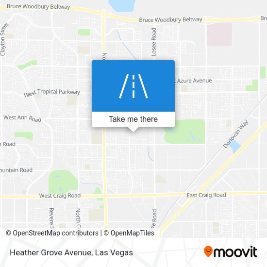 Heather Grove Avenue map