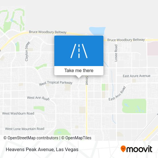 Heavens Peak Avenue map