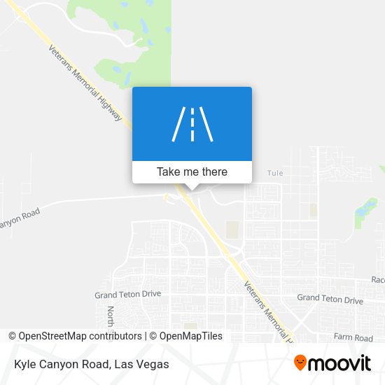 Kyle Canyon Road map