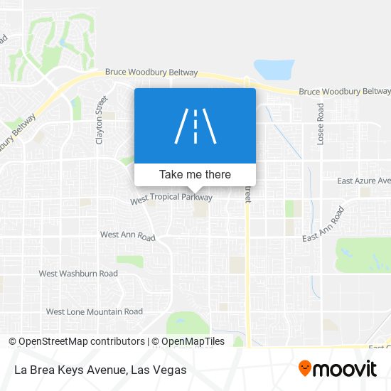 Mapa de La Brea Keys Avenue