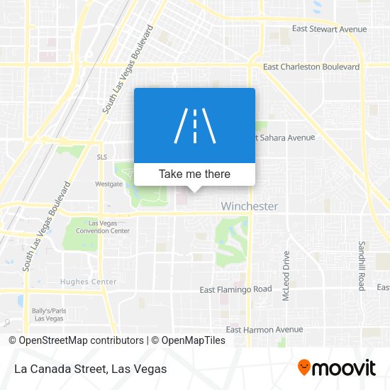 Mapa de La Canada Street