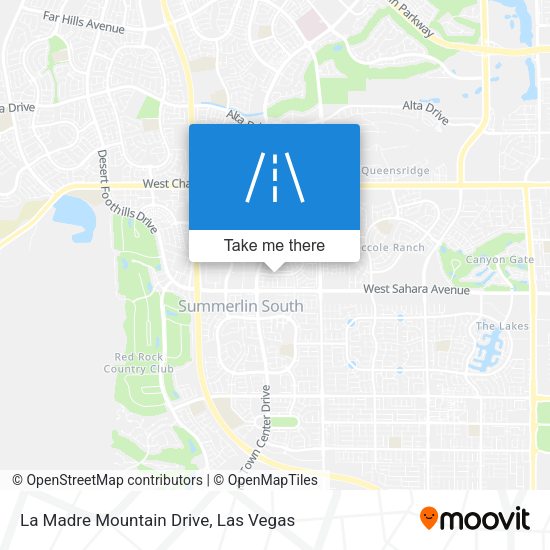 La Madre Mountain Drive map