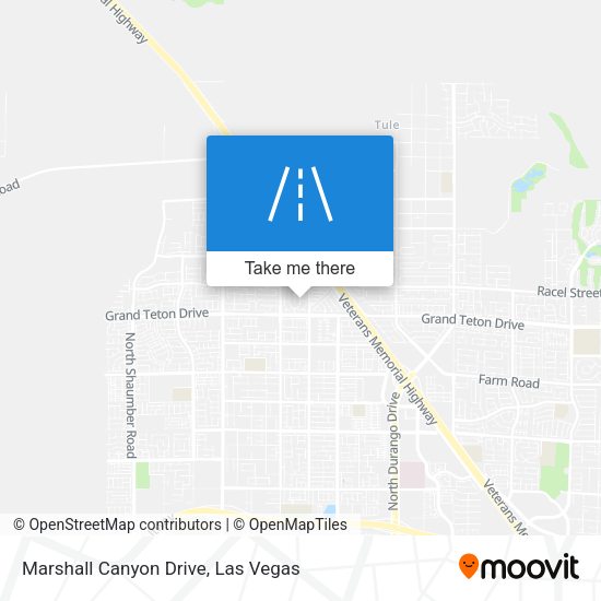 Mapa de Marshall Canyon Drive