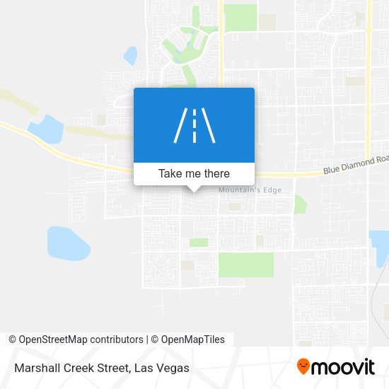 Marshall Creek Street map
