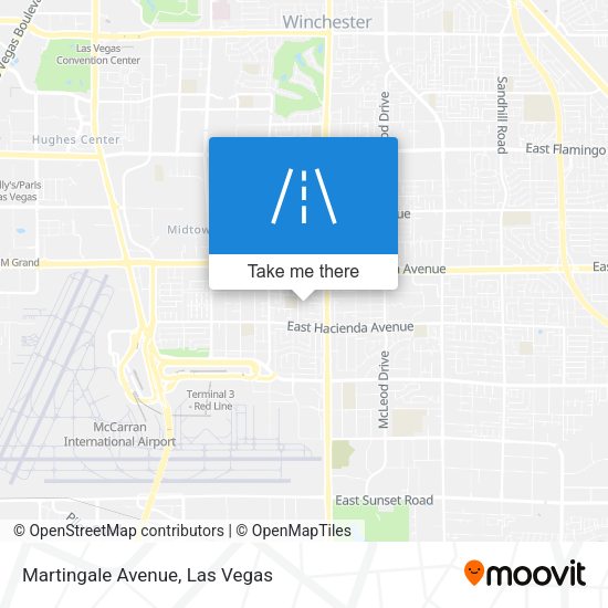 Martingale Avenue map