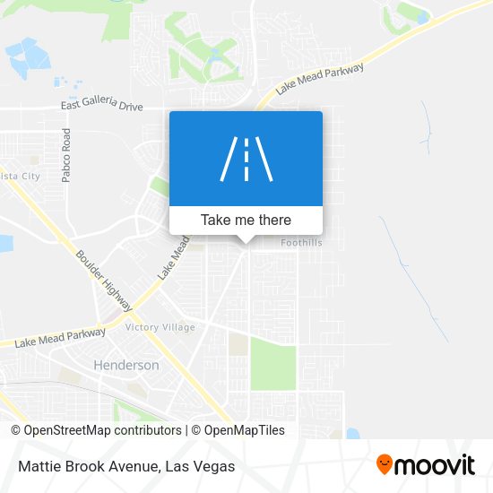 Mattie Brook Avenue map