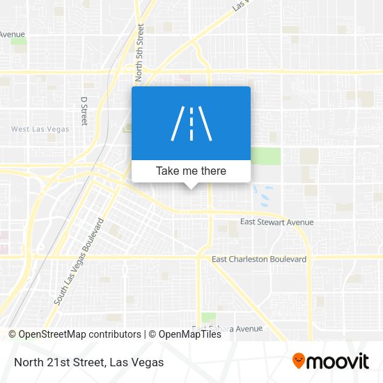 North 21st Street map