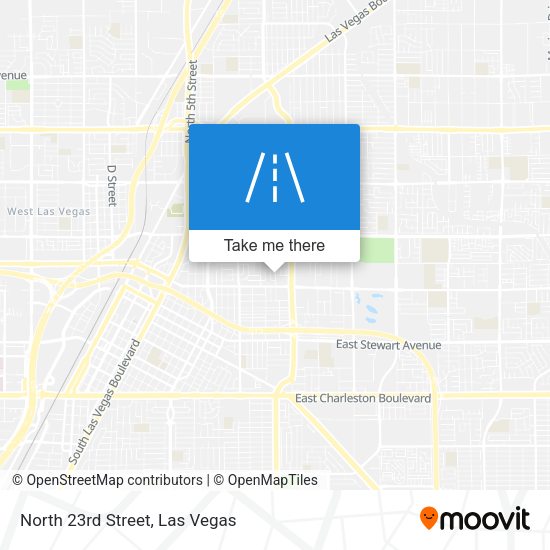 North 23rd Street map