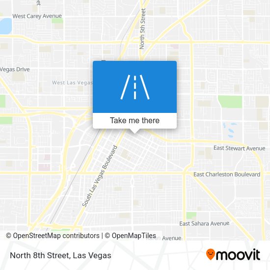 North 8th Street map