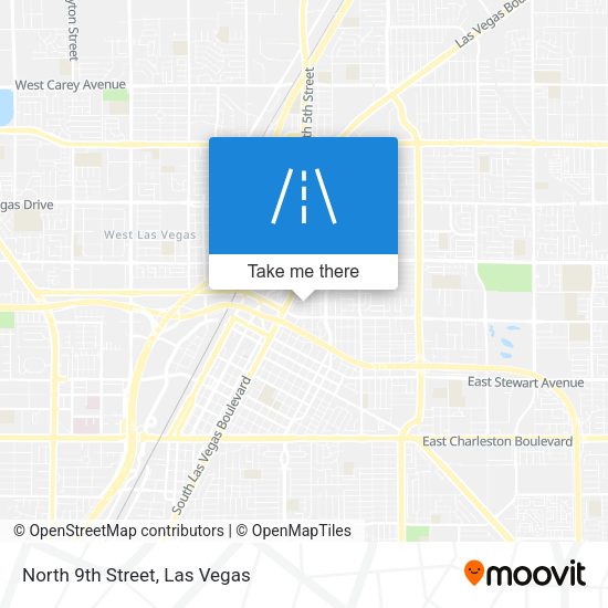 North 9th Street map
