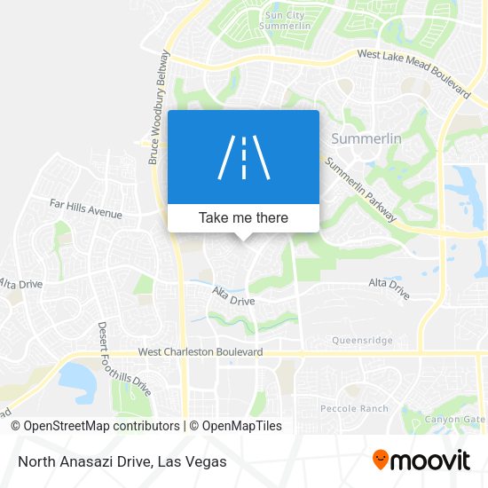 North Anasazi Drive map