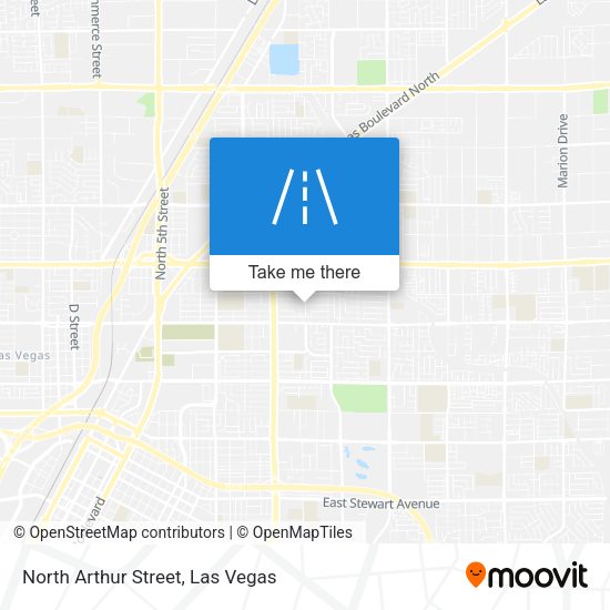 North Arthur Street map