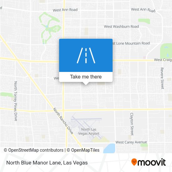 Mapa de North Blue Manor Lane
