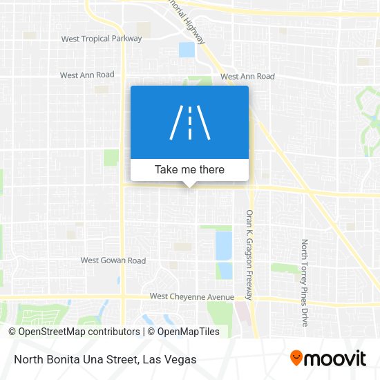 North Bonita Una Street map