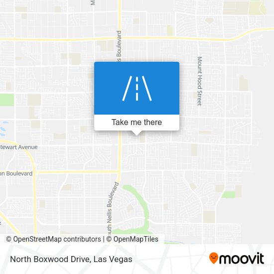 North Boxwood Drive map
