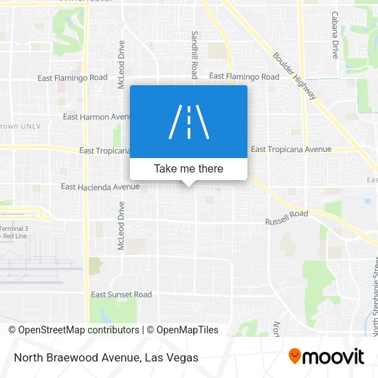 North Braewood Avenue map