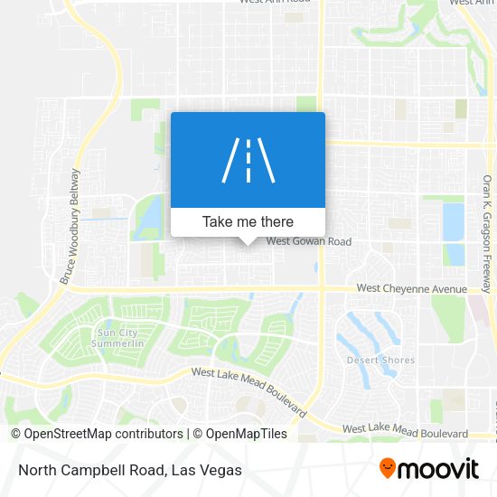 North Campbell Road map