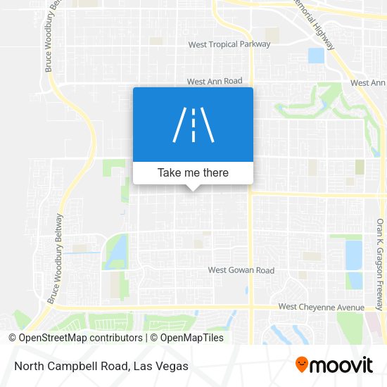 North Campbell Road map