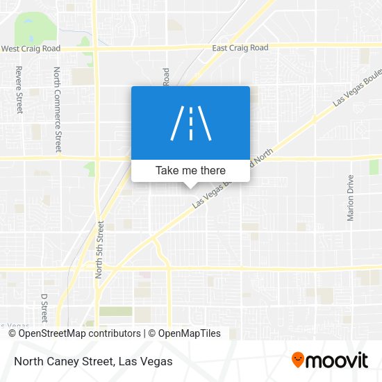 North Caney Street map