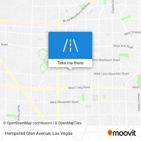 Hempsted Glen Avenue map