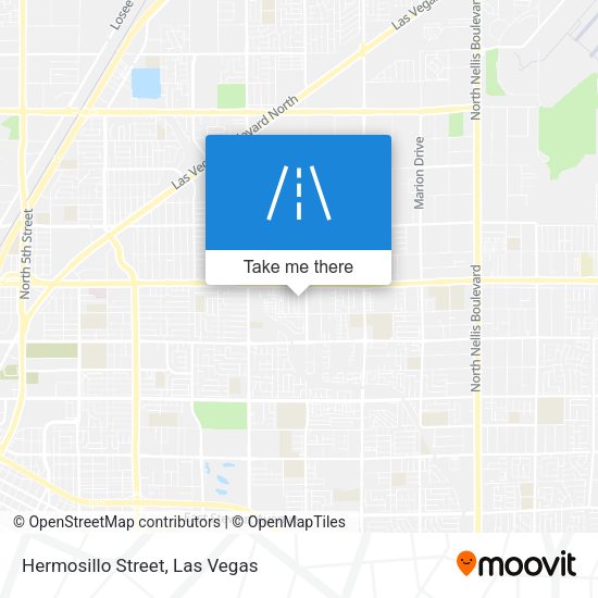 Mapa de Hermosillo Street