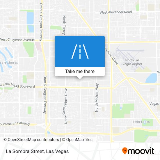 La Sombra Street map