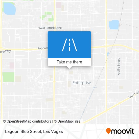 Lagoon Blue Street map