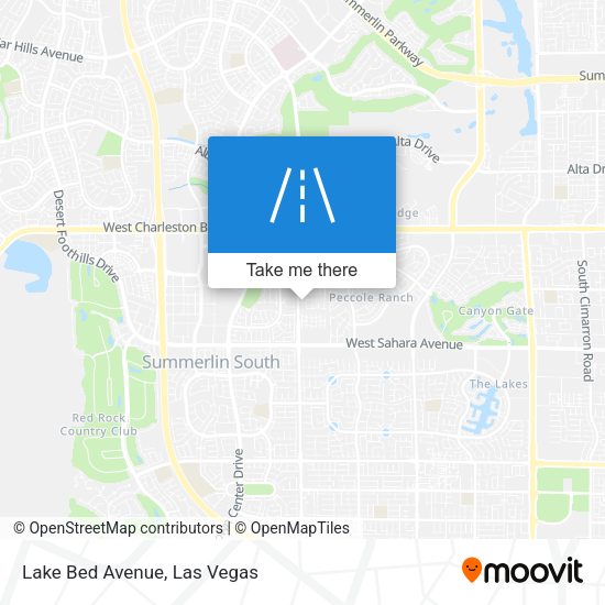 Mapa de Lake Bed Avenue