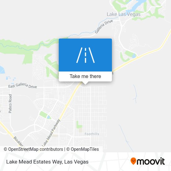 Lake Mead Estates Way map
