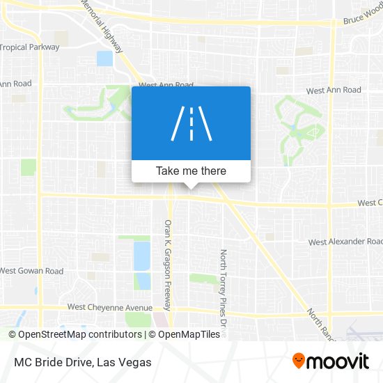 MC Bride Drive map