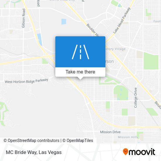 Mapa de MC Bride Way