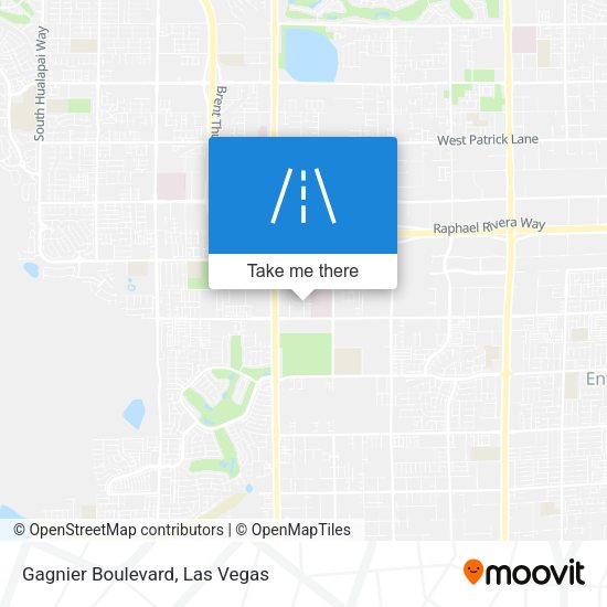 Gagnier Boulevard map