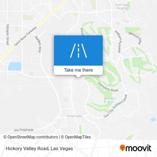 Hickory Valley Road map