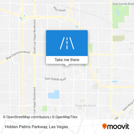 Hidden Palms Parkway map