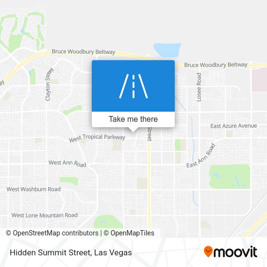 Mapa de Hidden Summit Street