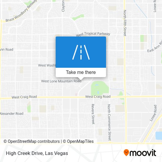 Mapa de High Creek Drive